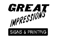 GREAT IMPRESSIONS SIGNS & PRINTING