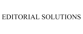 EDITORIAL SOLUTIONS