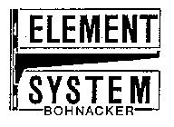 ELEMENT SYSTEM BOHNACKER