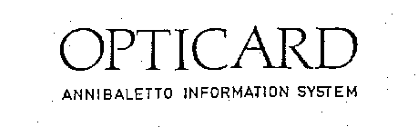 OPTICARD ANNIBALETTO INFORMATION SYSTEM