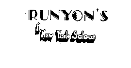 RUNYON'S A NEW YORK SALOON
