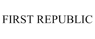 FIRST REPUBLIC