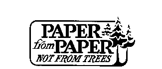 PAPER FROM PAPER NOT FROM TREES