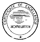 CERTIFICATE OF EXCELLENCE HOMEWATCH