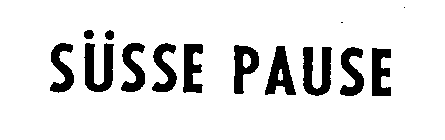 SUSSE PAUSE