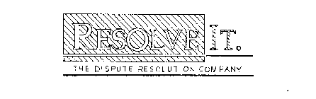 RESOLVE-IT. THE DISPUTE RESOLUTION COMPAPANY