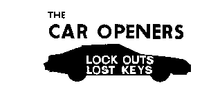 THE CAR OPENERS LOCK OUTS LOST KEYS