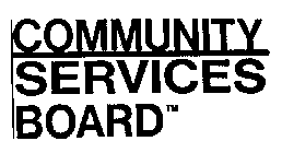 COMMUNITY SERVICES BOARD