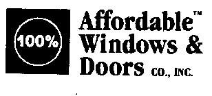 100% AFFORDABLE WINDOWS & DOORS CO., INC.