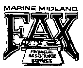 MARINE MIDLAND FAX FINANCIAL ASISTANCE EXPRESS