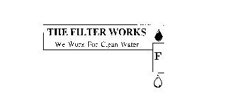 THE FILTER WORKS WE WORK FOR CLEAN WATER F