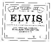 ELVIS JEANS LIMITED EDITION EXCLUSIVELY MANUFACTURED BY: ELVIS JEANS CORPORATION