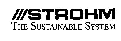 STROHM THE SUSTAINABLE SYSTEM
