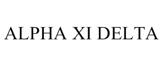 ALPHA XI DELTA