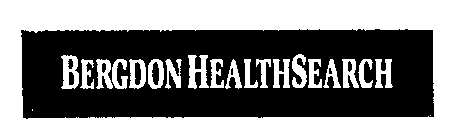 BERGDON HEALTHSEARCH