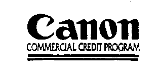 CANON COMMERCIAL CREDIT PROGRAM