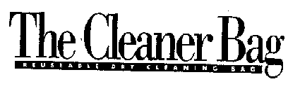 THE CLEANER BAG REUSEABLE DRY CLEANING BAG