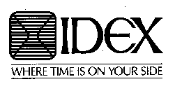 IDEX WHERE TIME IS ON YOUR SIDE
