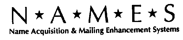 N*A*M*E*S NAME ACQUISITION & MAILING ENHANCEMENT SYSTEMS