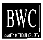 BWC BEAUTY WITHOUT CRUELTY