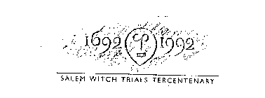 SALEM WITCH TRIALS TERCENTENARY 1692 1992