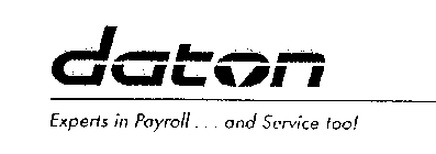DATON EXPERTS IN PAYROLL...AND SERVICE TOO!