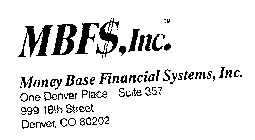 MONEY BASE FINANCIAL SYSTEMS, INC.