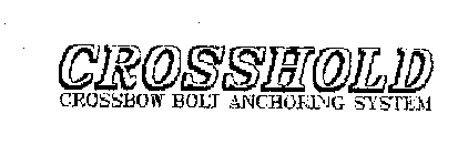 CROSSHOLD CROSSBOW BOLT ANCHORING SYSTEM