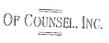 OF COUNSEL, INC.