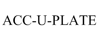 ACC-U-PLATE