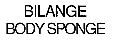 BILANGE BODY SPONGE