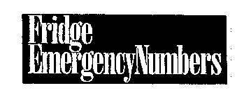 FRIDGE EMERGENCYNUMBERS