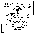 LEMON COOKIE BUCKLEY'S ORIGINAL THIMBLE COOKIES VERY SPECIAL GOURMET TEA COOKIES