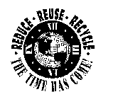 REDUCE-REUSE-RECYCLE THE TIME HAS COME! IX XII III VI