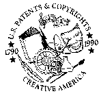 CREATIVE AMERICA 1790 U.S. PATENTS & COPYRIGHTS 1990