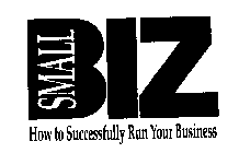 SMALL BIZ HOW TO SUCCESSFULLY RUN YOUR BUSINESS