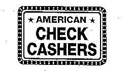 AMERICAN CHECK CASHERS