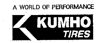 K KUMHO TIRES A WORLD OF PERFORMANCE