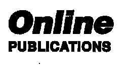 ONLINE PUBLICATIONS