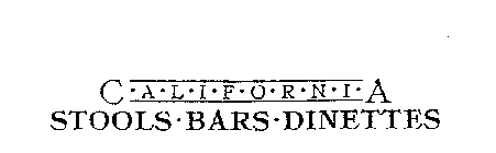 CALIFORNIA STOOLS BARS DINETTES