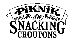 PIK-NIK S&W OVEN BAKED BREAD SNACKS SNACKING CROUTONS