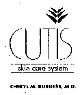 CUTIS SKIN CARE SYSTEM CHERYL M. BURGESS, M.D.