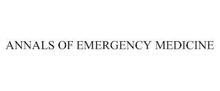 ANNALS OF EMERGENCY MEDICINE