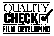 QUALITY CHECK FILM DEVELOPING