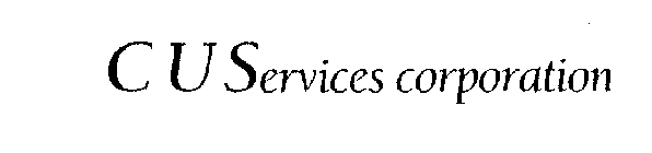 C U SERVICES CORPORATION
