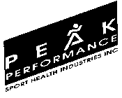 PEAK PERFORMANCE SPORT HEALTH INDUSTRIES INC