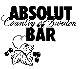 ABSOLUT COUNTRY OF SWEDEN BAR