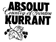 ABSOLUT COUNTRY OF SWEDEN KURRANT