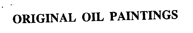 ORIGINAL OIL PAINTINGS