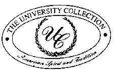 THE UNIVERSITY COLLECTION UC AMERICAN SPIRIT AND TRADITION